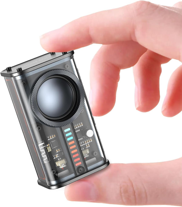 Portable Bluetooth Speaker with Lights, Transparent Wireless Mini Bluetooth Speaker with TWS, Perfect Small Speaker HD