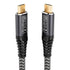 USB C to USB C Cable 10ft - Long USB C 3.2 Gen 2x2 Monitor Cable, 4K, 20Gbps Data Transfer, 100W Fast Charging,