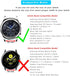 Compatible with Samsung Galaxy Watch 46mm/Galaxy Watch 3 45mm/Gear S3 Frontier/Classic, 22mm Genuine Leather Cuff Strap