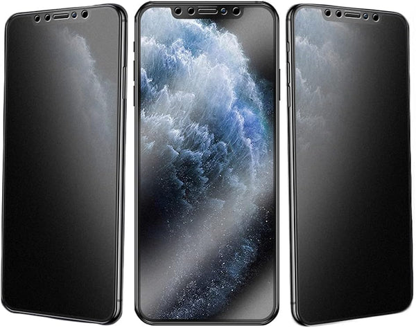 3 Pack Tempered Glass Privacy Screen Protectors for iPhone XR/11 - 9H Anti-Spy, Anti-Glare, Anti-Fingerprint, 6.1"