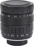 lvifloae 35mm F1 7 C Mount TV Movie Fixed Focus Mirrorless Camera Lens Fixed Focus Micro Single Suitable Closed Circuit