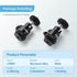 12MM Tripod Ball Head, UTEBIT 360 Rotatable Metal Mini Ball Head with 1/4" Hot Shoe, Camera Mount Adapter for Sport