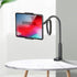 WixGear 4"-10.5" Tablet Holder for Bed - Gooseneck Tablet Holder Stand, Flexible Long Arm Gooseneck Mount Holder Clip