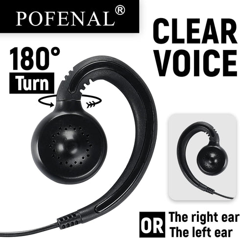 RDM2070D CLS1110 CLS1410 Single-Wire Walkie Talkie Earpiece Compatible with Motorola CP200 GP2000 XU1100 PRO1150 MU12