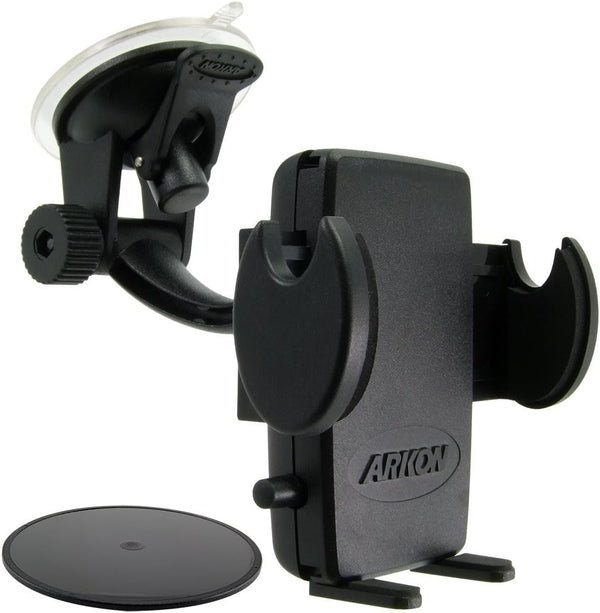ARKON Windshield and Dash Car Phone Holder Mount for iPhone X, 8, 7, 6S, 6 Plus, Galaxy Note