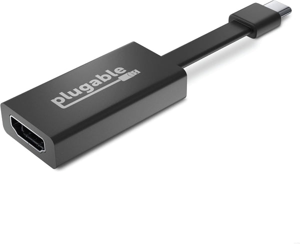 Plugable USB C to HDMI Adapter - 4K 30Hz, Thunderbolt to HDMI Adapter Compatible with iPhone 15, 16, MacBook Pro,