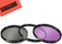 49mm Multi-Coated 3 Piece Filter Kit (UV-CPL-FLD) for Canon EF 50mm f/1.8 STM Lens