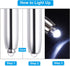 PATIKIL 5 Pack Ballpoint Pen with Stylus Tip and LED Flashlight, 3 in 1 Metal Pen Black Ink