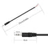 RIIEYOCA 4 Pack 3.5mm Male Plug to Bare Wire Stereo Audio Cable, 1/8" TRS 3 Pole Mono Male Plug to Open End Audio Cable