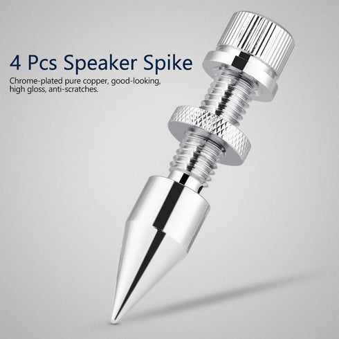 4 Pcs Speaker Spike Isolation Spikes, HiFi Speaker Shockproof Cone Base Pads for Speaker Frame