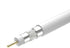 Postta Coaxial Cable (6 Feet), Triple Shielded Digital RG6 Antenna Cable with F-Male Connector Pin, White