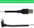 LEFXMOPHY Black Power Cord for WYZE Cam Pan V3 with 90 Degree Right Angle L-Shape Connector 20ft Micro USB