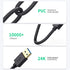 USB Extension Cable 6ft, VCZHS USB 3.0 A Male to A Female for Flash Drive, Card Reader, Hard Drive, Printer