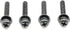 Replacement Screws, 1 Set of Metric Screws (Model RS-198456), Pan Head - Philips Drive - Black Plated (Pack of 4)