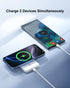 Szfakuer 5000mAh 17/16/15/14/13/12 Magnetic Portable Charger, Ultra Slim Magnetic Power Bank with USB-C Cable