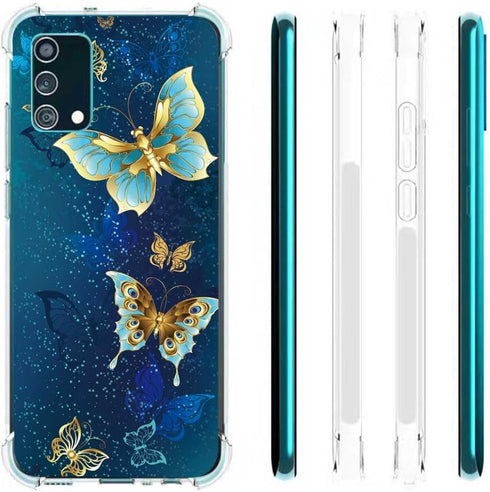 Galaxy A02S Case (USA Version), Slim Flexible TPU Airbag Bumper Shock Absorption Rubber Cover for Girls