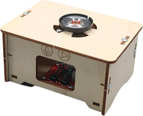 Handmade Gramophone Children Recorder Assembly Musical Toy Wood Sound Recorder Music Player