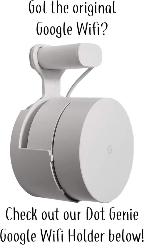 Nest WiFi Point Genie: Simplest Low Profile Outlet Holder Mount for Google Nest WiFi Point, 2-Pack