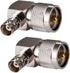 2PCS CB Radio Adapter - UHF Male to BNC Female Right Angle 90-Degree Antenna Adapter, Nickel Plated