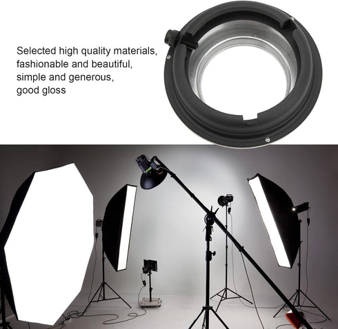 Speedring Adapter Ring for Photography Studio Lighting, Broncolor Mount to Bowens Mount Ring
