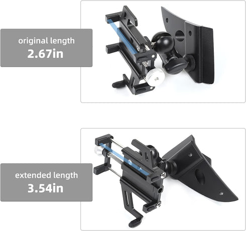 JeCar Phone Holder for 2018-2023 Dodge Ram 1500, A-Pillar Phone Mount Accessories, Aluminum Alloy