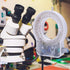 60LED Adjustable Brightness Microscope Ring Light Lamp Illuminator for Stereo Scope Microscope Supplier with Dimmer US