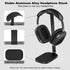 Headphone Stand for AirPods Max, Headset Holder with Aluminum Supporting Rod, Heavy Base Desk Stand Headphones Support Accessory for All Headphones - Black