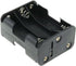 E-outstanding AA Battery Holder 2 Set, 6x1.5V Black Thicken Case Box with Wired Battery Clip