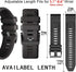 YOOSIDE 22mm Quick Fit Silicone Sport Waterproof Replacement Watch Band for Garmin Instinct/Fenix 5 (Black)