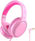 U2 Wired Headphones for Kids, Lightweight Portable On-Ear Youth Headphones for School, Travel, Compatible with Tablets