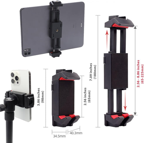 Kado Metal Portable Monitor Stand Tripod, 360° Ball Head and 1/4" Screw for Phone, Tablet, Camera