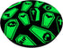 Halloween Coffin Pattern Black Green Horror Gothic Goth PopSockets PopGrip: Swappable Grip for Phones & Tablets