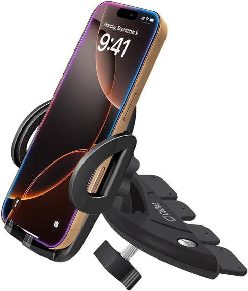 Cellet Universal CD Slot Phone Mount, 360° Rotating Car Phone Holder with Secure CD Slot Base