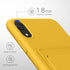 kwmobile Case Compatible with Apple iPhone XR, TPU Phone Cover with Credit Card Holder - Radiant Yellow