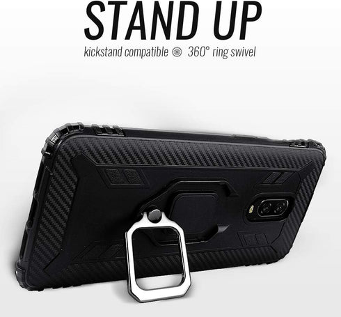 Shields Up OnePlus 7/6T Carbon Case, 10ft Drop Tested, Ultra Slim, Lightweight, Scratch Resistant, Shockproof