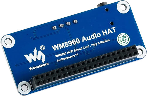WM8960 Audio HAT Module for Raspberry Pi 4B/3B+/3B/2B/B+/A+/Zero/Zero W, Hi-Fi Sound Card HAT Stereo CODEC