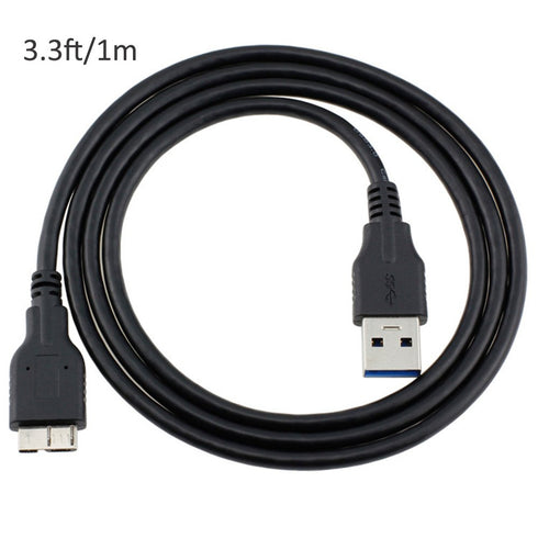 QCEs USB 3.0 Cable, USB 3.0 A Male to Micro B Cable 3.3FT, Compatible with WD My Passport and External Hard Drives