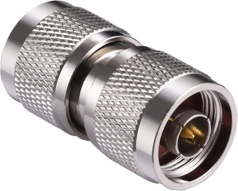 2PCS N Connector Adapter N Type Male to N Type Male Coax Cable Adapter 50 Ohm for CB Radio WiFi Antenna