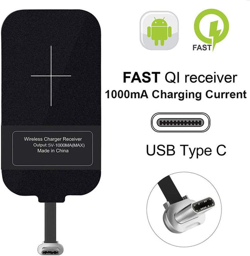 Type C Wireless Charging Receiver, USB C Qi Wireless Charging Receiver Module for Smartphone with Type C Interface