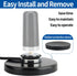 Arridioter 90mm PL259 16.4FT/5 NMO Antenna Mount Magnetic Base with Male Connector, Meters Coaxial Cable, Dust Cover