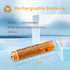 4PCS NI-MH AAA Rechargeable Battery, 1.2V 550mAh for Panasonic Cordless Phone, HHR-55AAABU Replacement