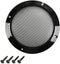 Fielect 6.5" Speaker Grill Mesh, Decorative Circle Subwoofer Guard Protector Cover, Black Metal Trim