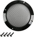 Fielect 6.5" Speaker Grill Mesh, Decorative Circle Subwoofer Guard Protector Cover, Black Metal Trim