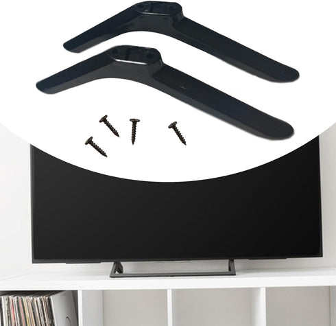 ZGUZMCMK 2 19cmx5cmx1.6cm Pieces Tabletop TV Stand Base Table Top TV Legs Simple Assembly
