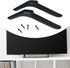ZGUZMCMK 2 19cmx5cmx1.6cm Pieces Tabletop TV Stand Base Table Top TV Legs Simple Assembly