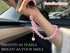 BoudlesCham Phone Charm Cute Pink Pearl Beaded Phone Wrist Strap for Women, Phone Charms Strap for iPhone Charm Strap