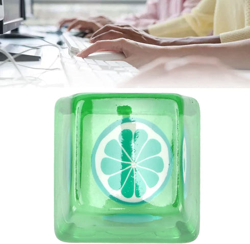 Zopsc Game Resin Keycap, Cute Custom Keycap, DIY Handmade Keycap for Game Players and Keyboard Enthusiasts, Personality Keycap for Echanical Keyboard (lime)
