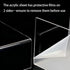 SRTFINE 2.16/3.34 Inch 2 7.8 15.7 Inch Anti-slip Monitor Stand Riser Height Adjustments Clear Acrylic Stand with Clear