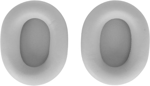 WH 1000XM5 Ear Cushions Replacement - Protein Leather, Cotton Pads, Noise Insulation Memory Foam, Platinum Silver.