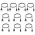 Smays Mini USB Cable 3ft, 10-Pack Bulk, Mini-B Charger Cord - Black